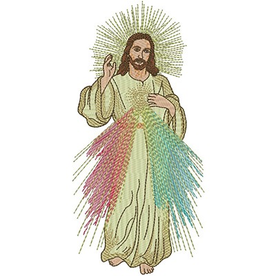 Matriz de matriz Matriz De Bordado Jesus Misericordioso 20 Cm